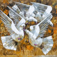Iqbal Durrani, 26 x 26 Inch, Oil on Canvas, Figurative Painting, AC-IQD-317 Iqbal Durrani, 26 x 26 Inch, Oil on Canvas, Figurative Painting, AC-IQD-317